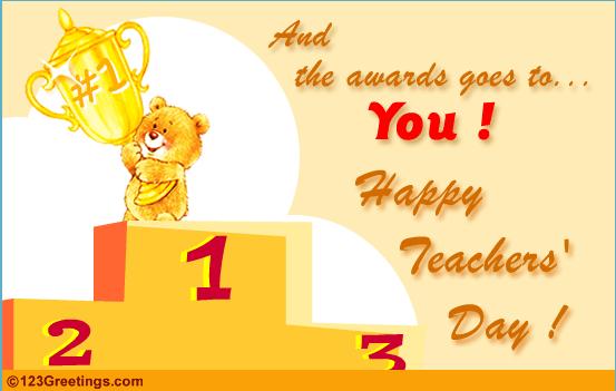 Happy Teacher's Day!  BlogsOfRaghs